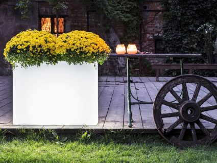 Vaso con luce Rettangolare OE