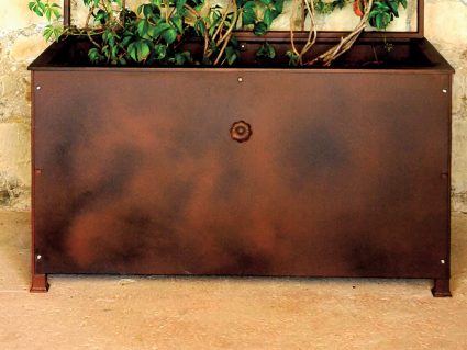 Fioriera in ferro Altea di Unosider rettangolare