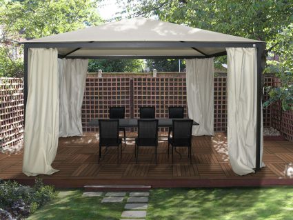 Gazebo in alluminio Smart di Unosider antracite