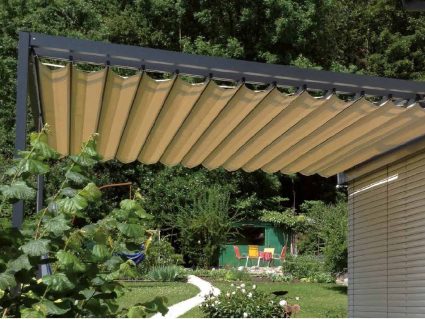 Pergola addossata Mood Avant in alluminio di Unosider