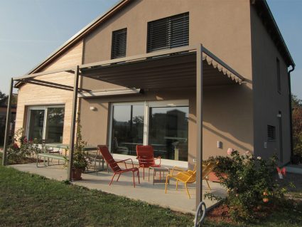 Pergola addossata Mood Avant di Unosider