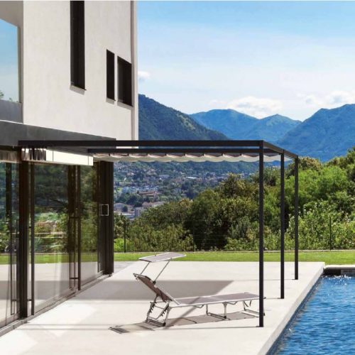 Pergola Mood Avant addossata di Unosider