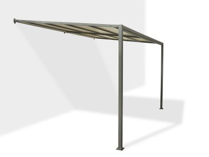 Pergola addossata Ottoemezzo in ferro Unosider