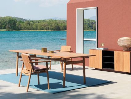Tavolo in teak con sedia Riva di Kettal