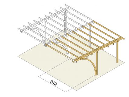 Tettoia auto Carport Classico