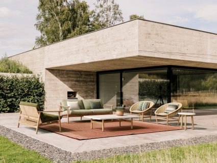 Divano in teak 3 posti Riva di Kettal