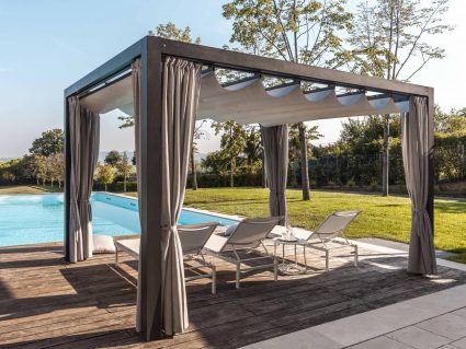 Gazebo in metallo Mood Ype di Unosider antracite