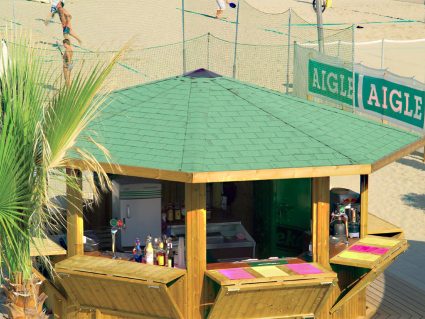 Gazebo Oriente tetto perlinato Alce 1