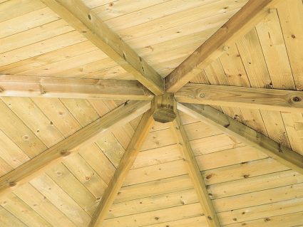 Gazebo Oriente tetto perlinato Alce