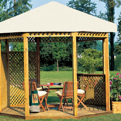 Gazebo Oriente di Alce tetto pvc