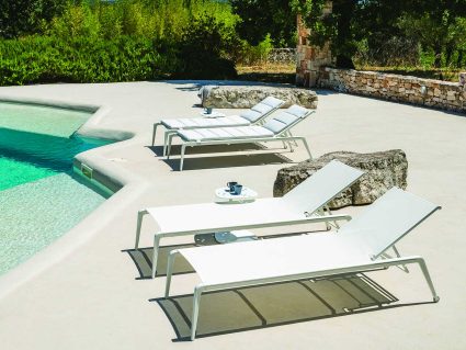 Lettino in alluminio e textilene Ushuaia di Fast