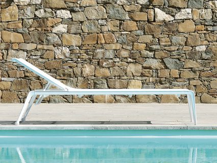 Lettino in alluminio Ushuaia di Fast