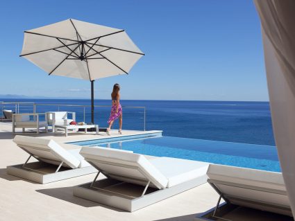 Ombrellone retrattile Rodi a palo laterale di FIM