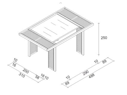 Pergola in legno Kronos autoportante