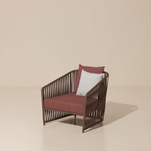 Poltrona per esterno Bitta Lounge in corda sintetica Kettal