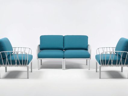 Poltrona da giardino e divano Komodo di Nardi colore Bianco