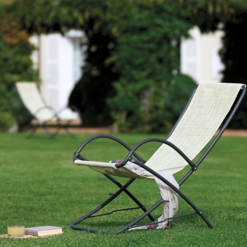 Sdraio basculante Park di Vermobil struttura bronzo