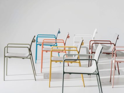 Sedia Park Life di Kettal in alluminio e porotex