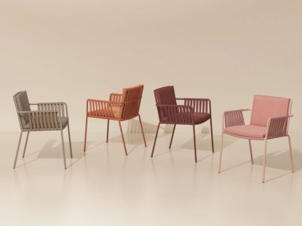 Sedia da giardino Net Kettal con cuscini
