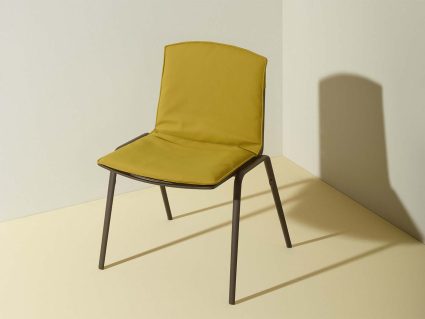 Sedia in alluminio Zebra di Fast cuscino sedile-schienale