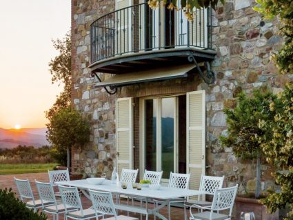 Set pranzo sedia Summertime - tavolo allungabile Valentino di Vermobil