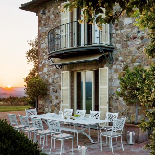 Set pranzo sedia Summertime - tavolo allungabile Valentino di Vermobil