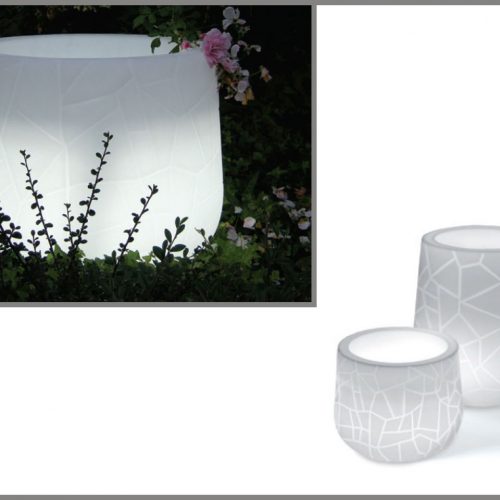 Vaso Memory Pot con luce di Serralunga