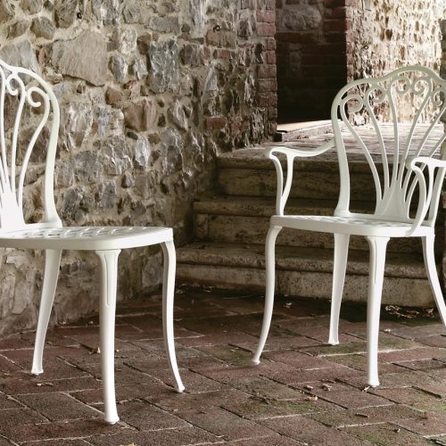 Sedia da giardino Armonia colore bianco di Fast