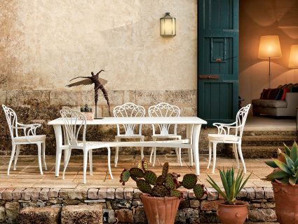 Sedia da giardino Armonia colore bianco di Fast