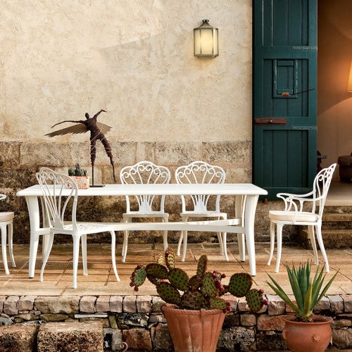 Sedia da giardino Armonia colore bianco di Fast