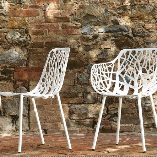 Sedia in alluminio Forest di Fast