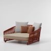 Daybed Bitta Lounge di Kettal in corda sintetica su struttura in alluminio