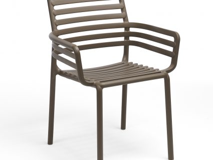 Sedia in resina Doga di Nardi tortora