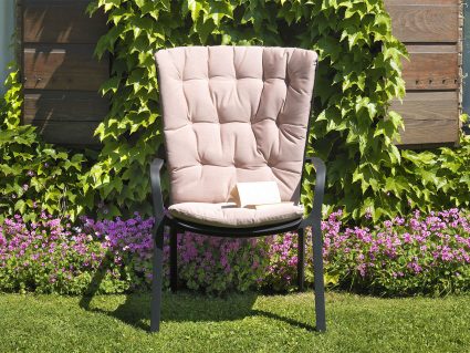 Poltrona sdraio Folio di Nardi antracite con cuscino