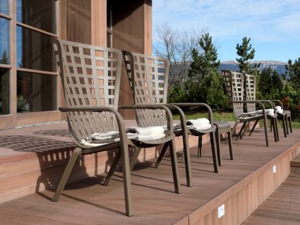 Poltrona sdraio Folio in fiberglass di Nardi agave