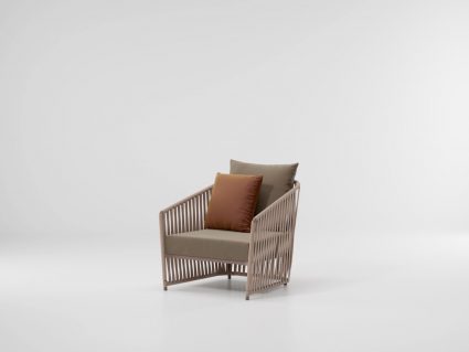 Poltrona per esterno Bitta Lounge in corda sintetica Kettal