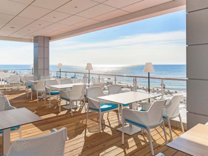 Sedia da esterno Net di Nardi colore bianco