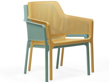 Poltrona da giardino Net Relax di Nardi impilabile