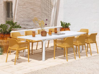 Sedia da esterno Net di Nardi senape