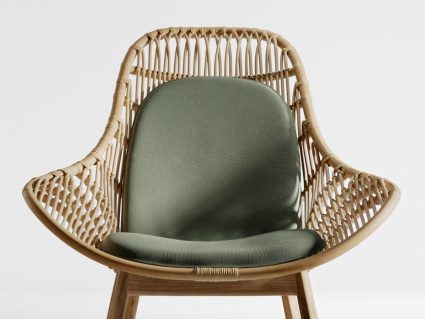 Poltrona in rattan Tou Kettal