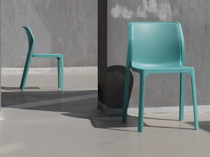 Sedia impilabile da esterno Bit di Nardi Salice