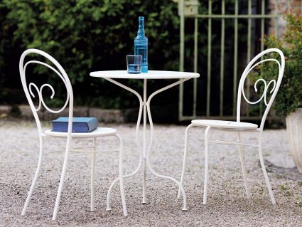 Set da esterno sedia Mimmo tavolo Rondo diam. 60 Vermobil