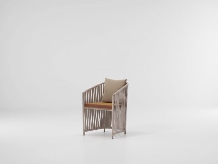 Sedia in corda sintetica pranzo Kettal Bitta Lounge