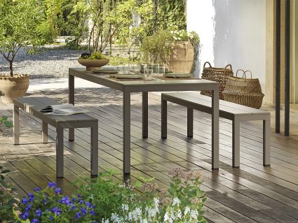 Set da giardino tavolo e panche Rio Set Bench di Nardi 1