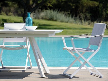 Sedia regista Fellini Vermobil sensetex bianco