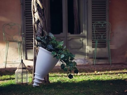 Vaso da giardino Serralunga Santavase bianco