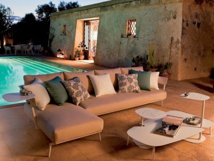 Salotto componibile Aikana di Fast bianco