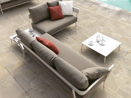 Salotto componibile Aikana di Fast bianco