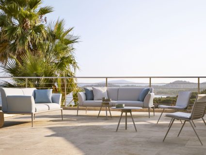 Salotto modulare New Joint e sedia Zebra di Fast