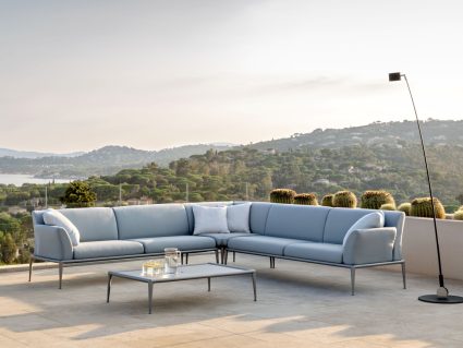 Salotto modulare New Joint di Fast in alluminio